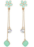 Drops - Colored Swarovski Crystal Daisy Drop