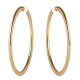 Hoops - Medium Simple Gold Hoop