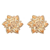 Studs - Large Colored Flower Cocktail Stud